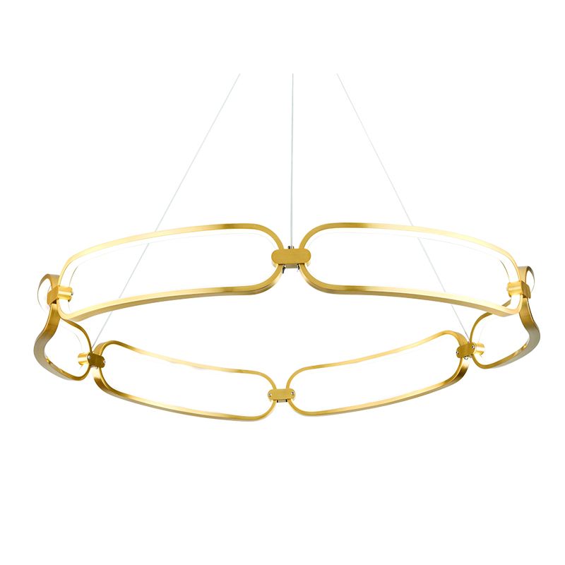 Inlight 6176-Α Κρεμαστό Φωτιστικό Μοντέρνο LED Χρυσό